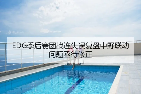 EDG季后赛团战连失误复盘中野联动问题亟待修正